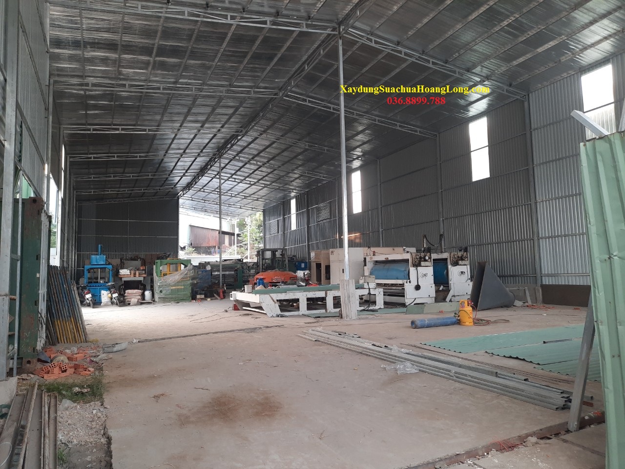 Thi công kho xưởng nhỏ