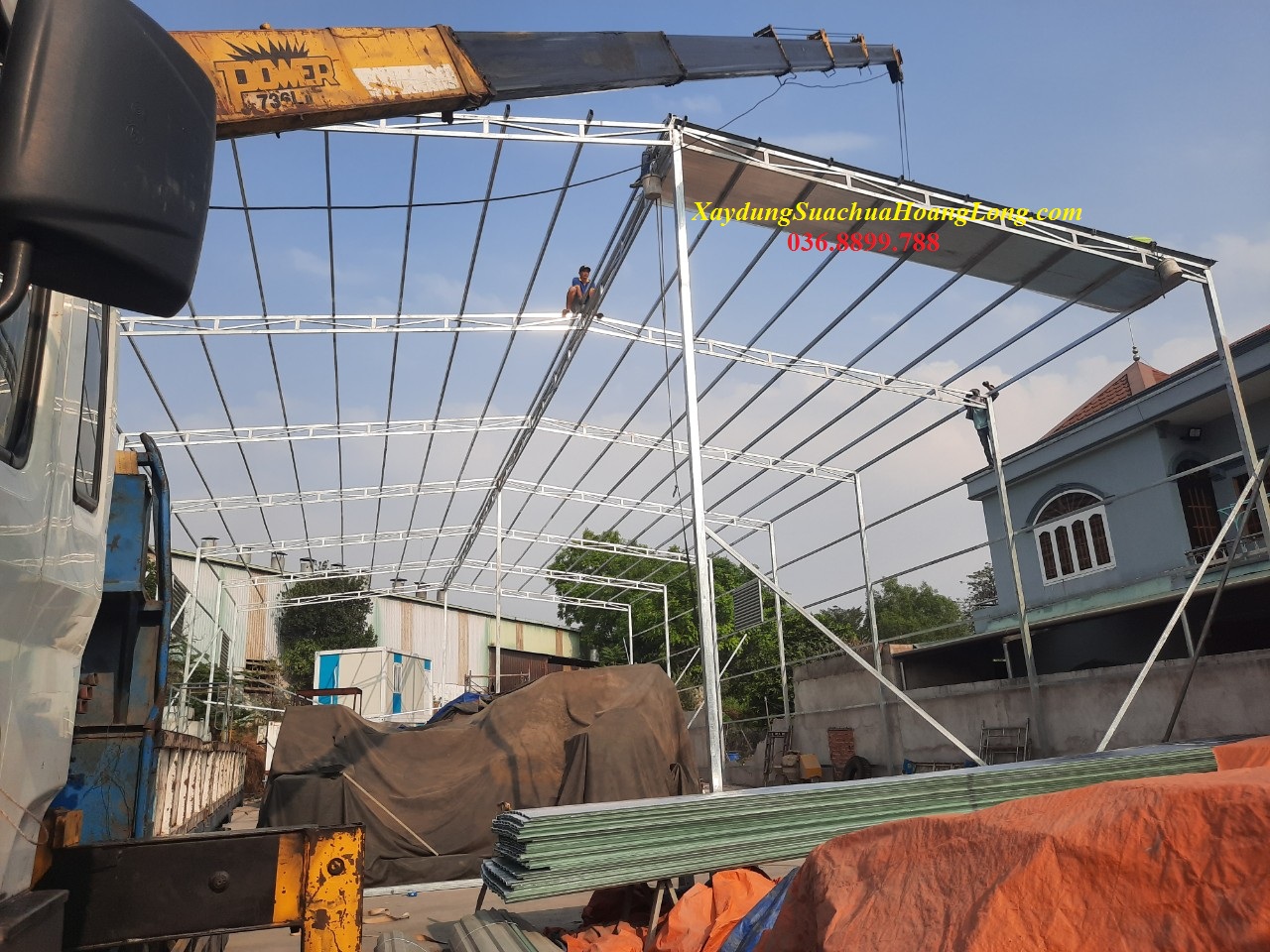 Thi công kho xưởng nhỏ 