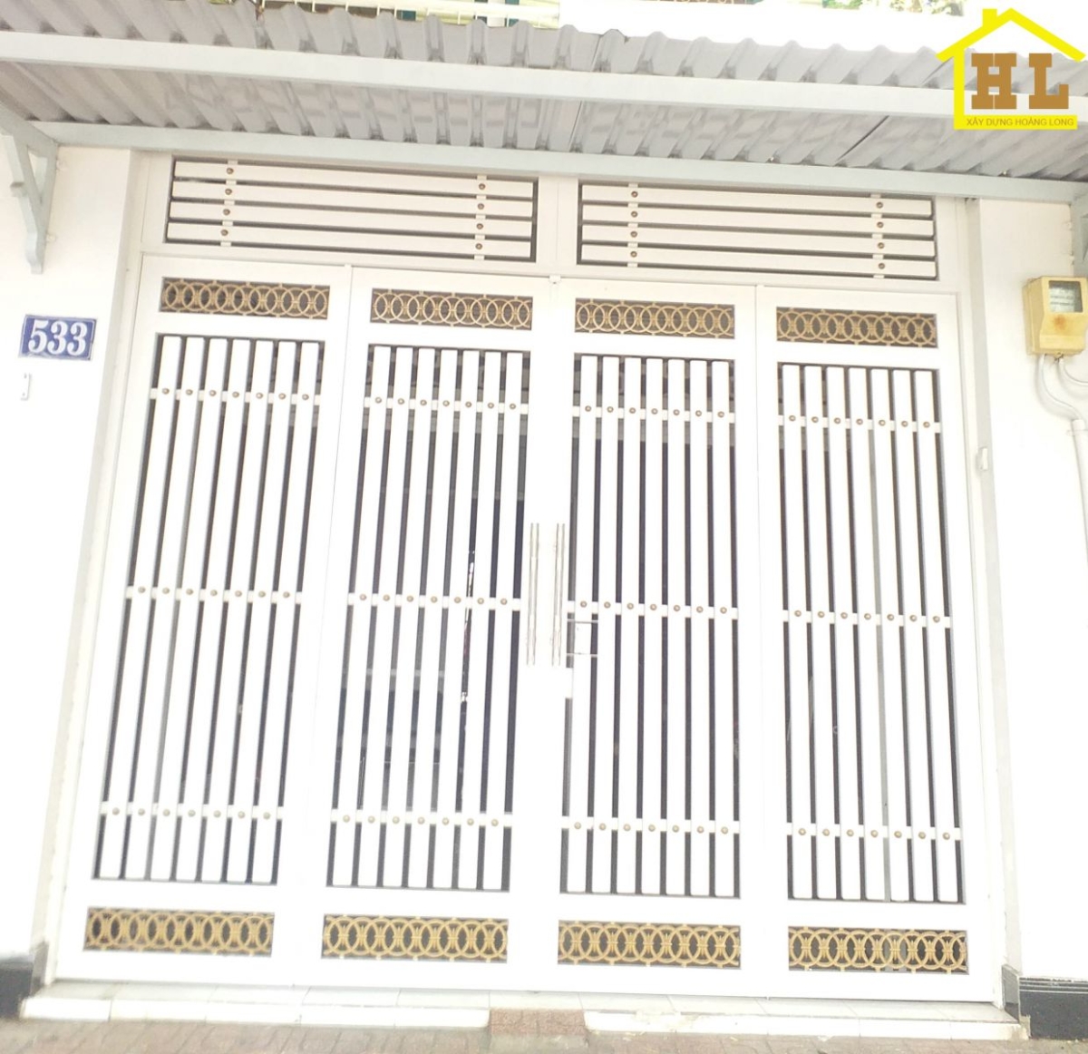 Làm cửa sắt pano đẹp ở bình chánh