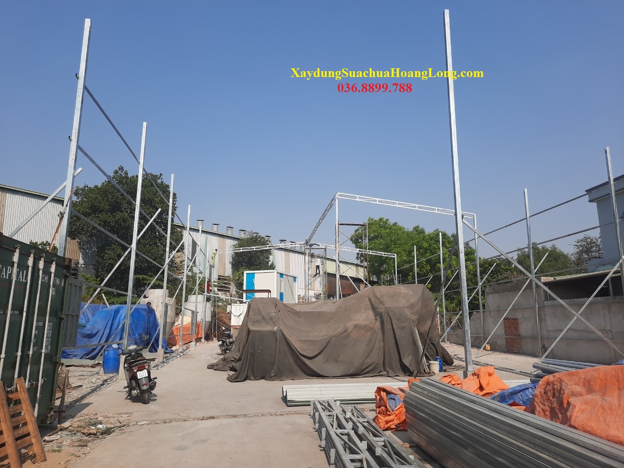 Các bước thi công kho xưởng