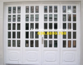Cửa cổng sắt 2 cánh đơn giản