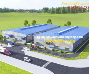                                  THIẾT KẾ THI CÔNG NHÀ XƯỞNG TIỀN CHẾ KHUNG THÉP TPHCM |2021                            